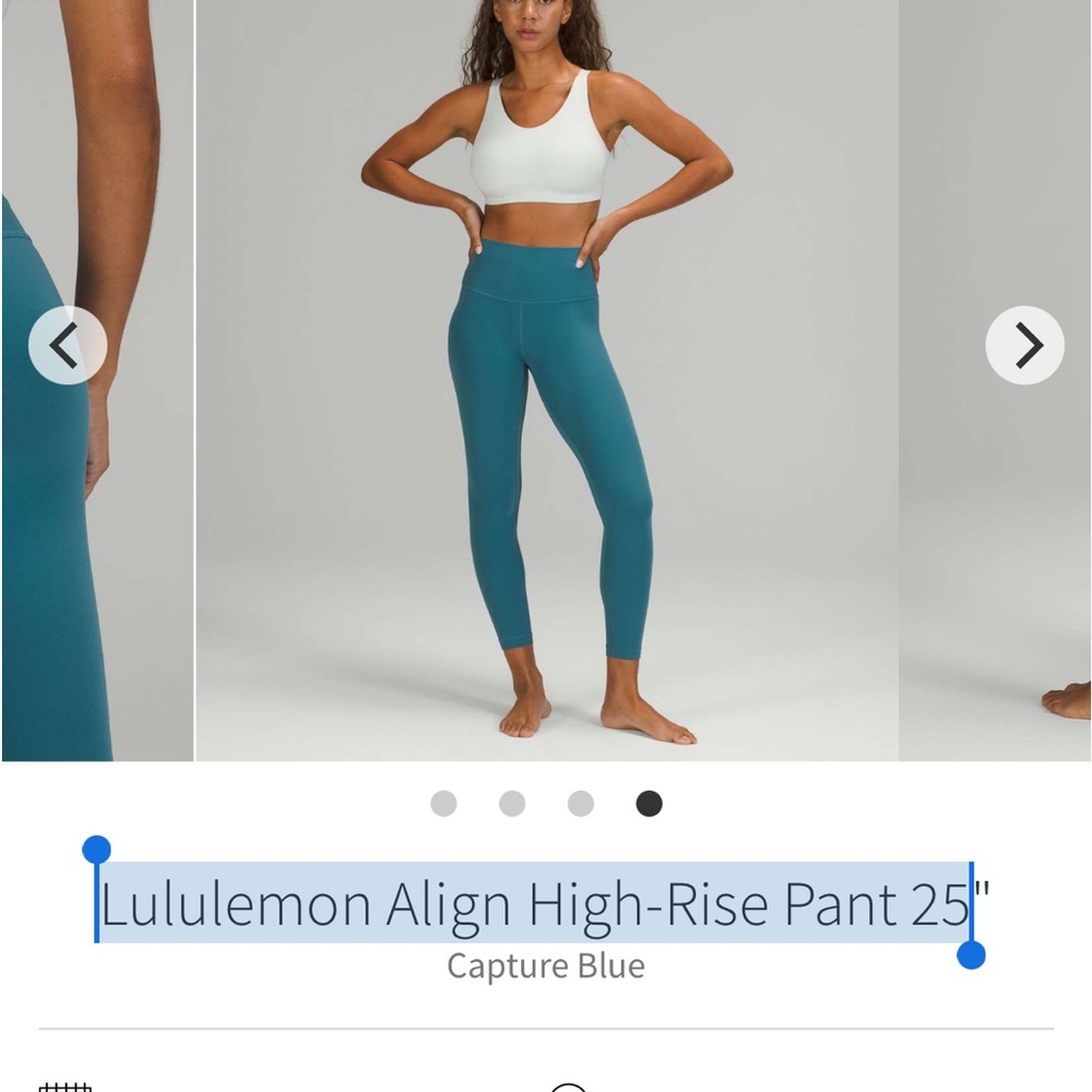 lululemon Align High-Rise Leggings in Capture Blue size 6 great conditions